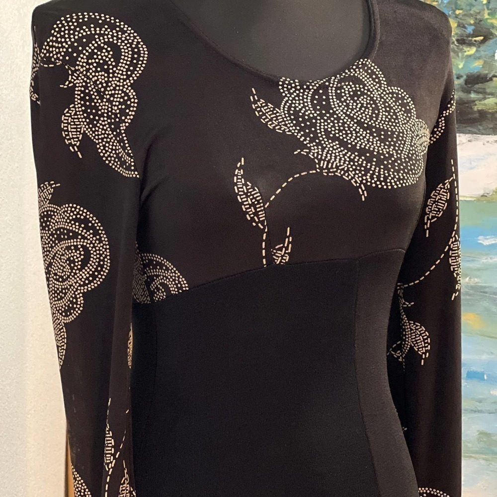🔥VTG Yumi Mazao Paris, Gorgeous BodCon,Front-Split Dress, Perfect, Size 8 - Picture 6 of 16